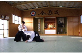 An aikido demonstration