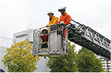 Fire engine ladder ride