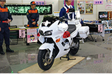 Police motorcycle display